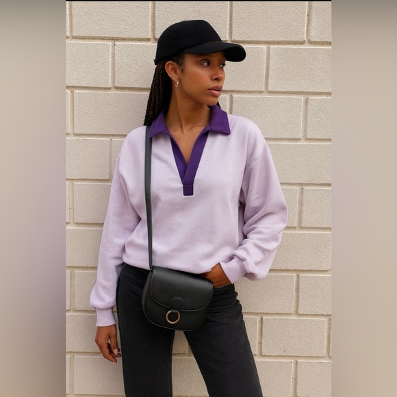 Tops - Comfort Corner Petite Small pullover style sweatshirt warm fuzzy inside top